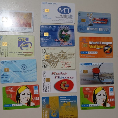 OTE phone cards like new, pack of 13