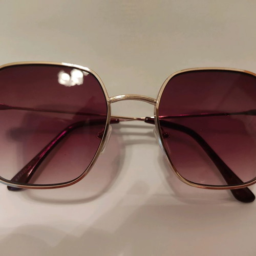 Enzo sunglasses brown gradient new with gold frame