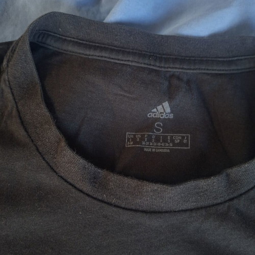Adidas T-shirt used, size S, black, boys' sportswear