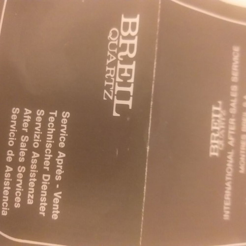 Breil Claridge quartz watch like new, unisex, waterproof