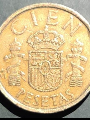 100 Pesetas 1984 Spanish coin