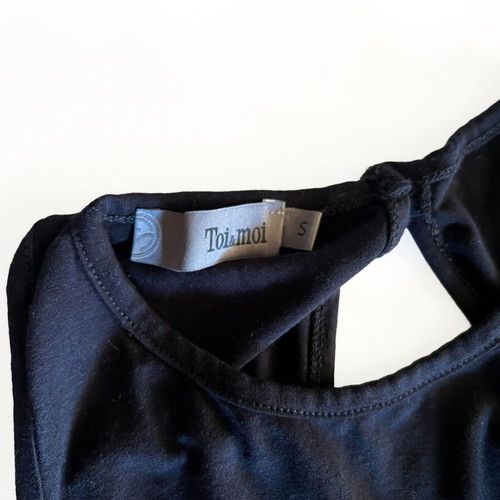 Toi&Moi jumpsuit like new, black, back opening, sizes S and M