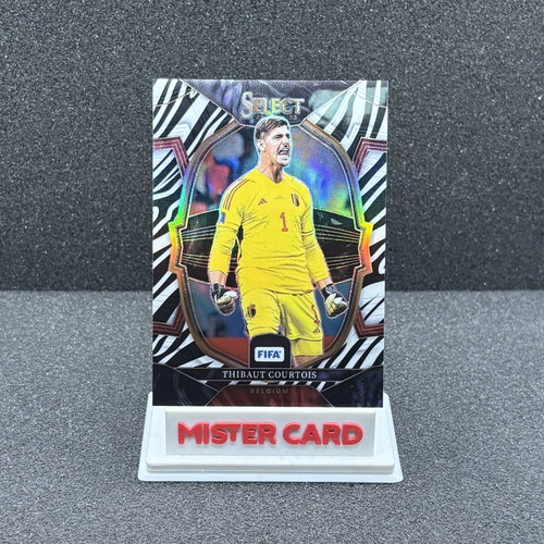 2022-23 Panini Select FIFA Thibaut Courtois zebra #79 Belgium card