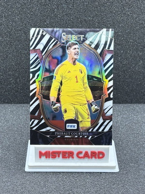 2022-23 Panini Select FIFA Thibaut Courtois zebra #79 Belgium card