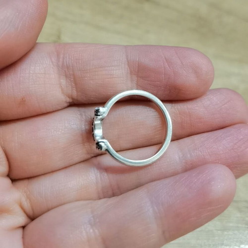 Silver ring 16 mm diameter, 925 hallmark