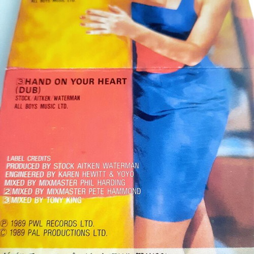 Kylie Minogue Hand On Your Heart 3" Mini CD Single used, pop