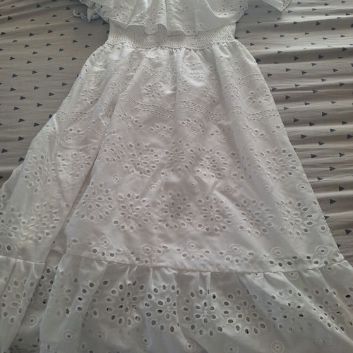 Shein white dress like new, below knee length