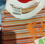 Baby clothing set used, boy 6-12 months, 6 cotton shirts and 2 cardigans