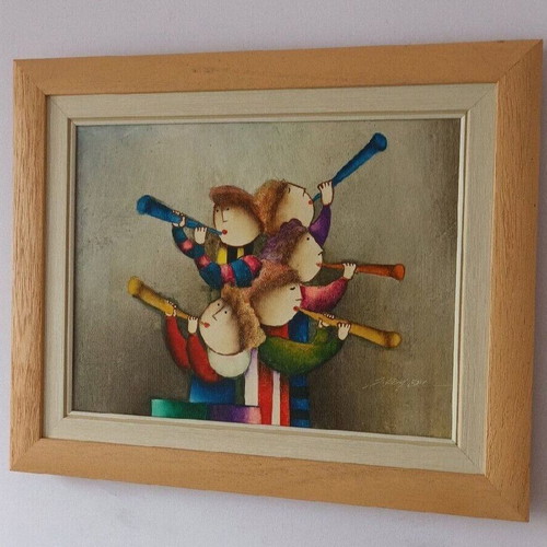 J.Royball painting used 56x45 cm framed