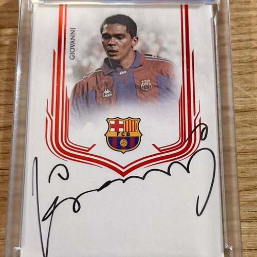 Giovanni Silva de Oliveira Barcelona Futera 2025 signed card numbered 2/2