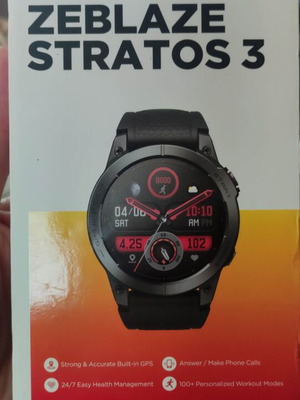 Zeblaze Stratos 3 смартчасовник като нов с OLED екран и функция за обаждания