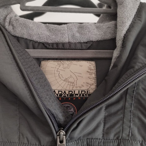 Napapijri Rainforest jacket new, fur lined, waterproof, windproof, gray