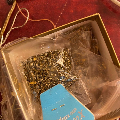 Jewelry making materials used, stones, chains, clasps