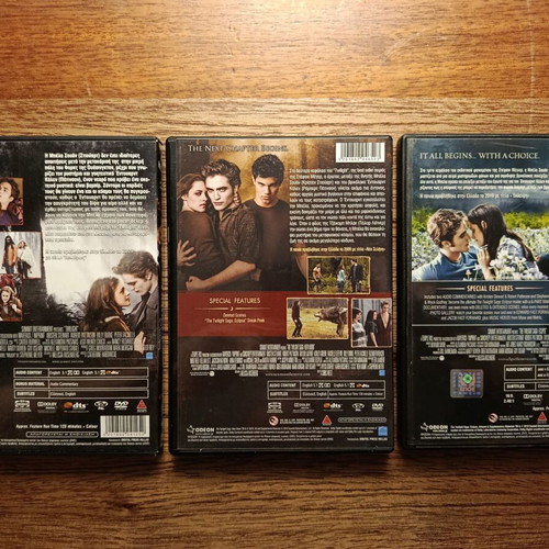 Twilight Saga Trilogy 3 DVD set with Greek subtitles