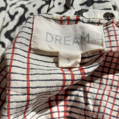 Summer dress caftan Dream used, cotton, size S, black and white