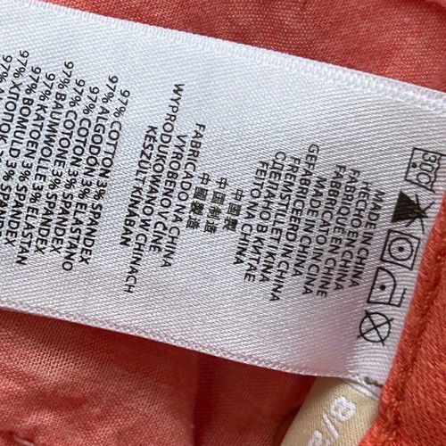 Michael Kors slim orange denim pants like new, size 29