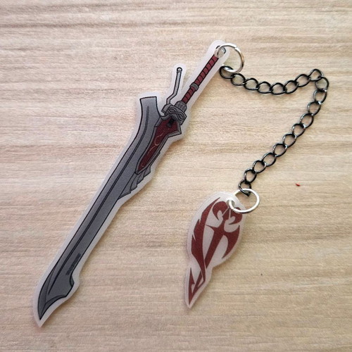 Devil May Cry Red Queen and Order of the Sword bookmark made to order