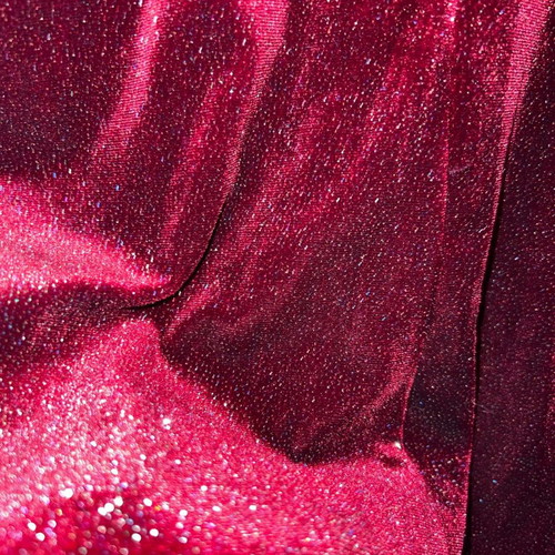 Mini velvet dress with bordó rhinestones new Pink Woman size M