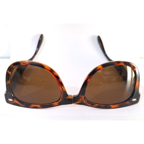 Foldable sunglasses used, brown