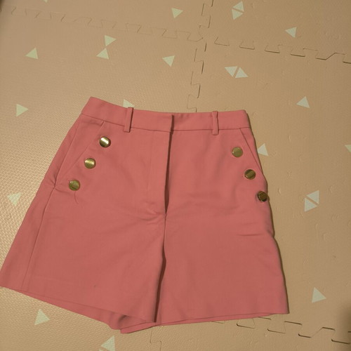 Zara high-waisted pink bermuda shorts like new
