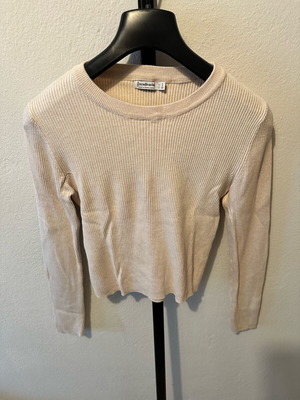 Stradivarius ribbed shirts used size M, black and beige