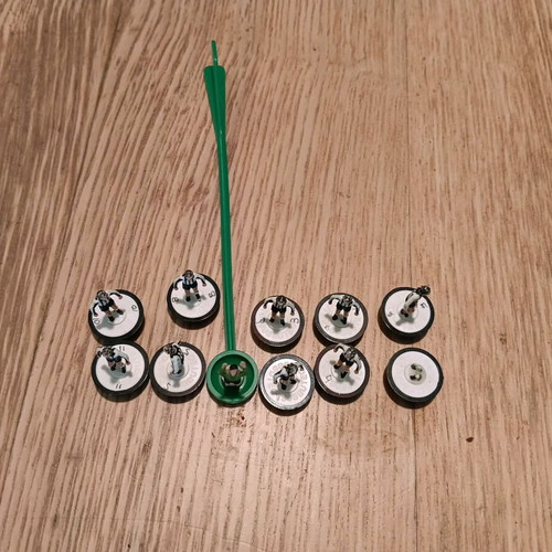 Subbuteo PAOK team used, missing one player
