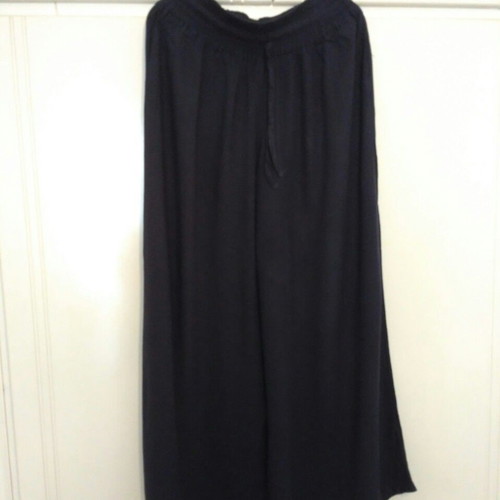 Anel wide-leg dark blue pants size L used