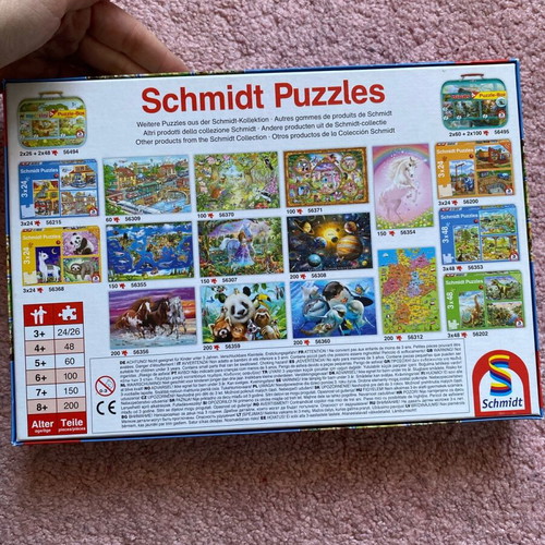 3 Puzzle with Animals unused, 48 Pieces Each