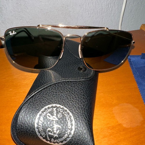 Ray-Ban 3560 001 6117 145 The Colonel sunglasses new, gold