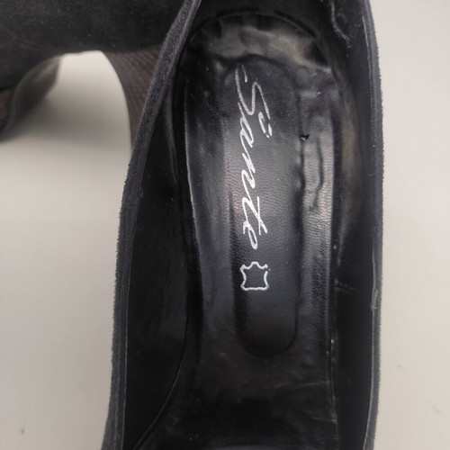 Sante black high heels like new, size 39