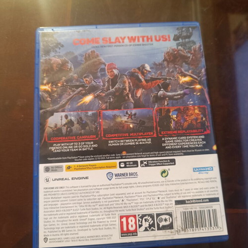 Back 4 Blood PlayStation 5 game like new