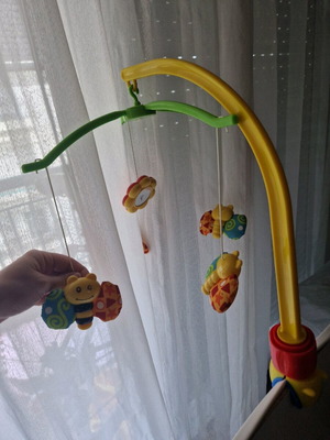 Baby mobile used with bees