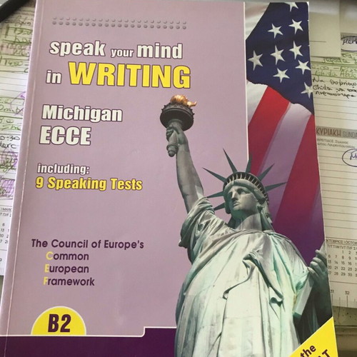 Michigan ECCE B2 Speak Your Mind in Writing book used, 2021 format