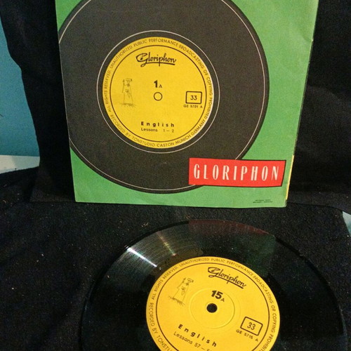 Cloriphone English 15 7" book and record used