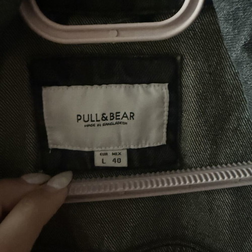 Denim jacket Pull & Bear black, like new, size L