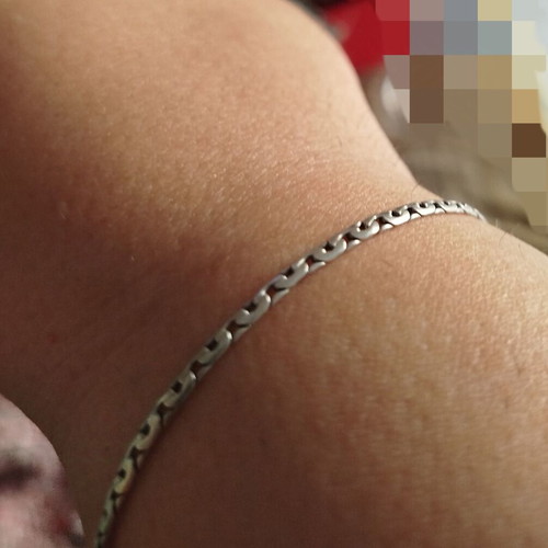 Silver hand or foot chain 925 used, 20 centimeters