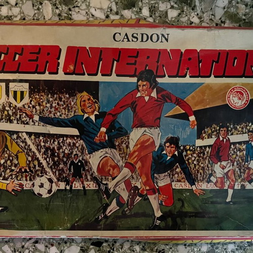 Casdon Soccer International used vintage tabletop football with Greek team logos