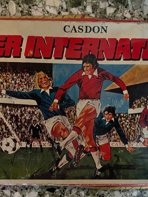 Casdon Soccer International used vintage tabletop football with Greek team logos
