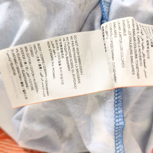 Strapless Mini Dress Superdry like new, white and blue