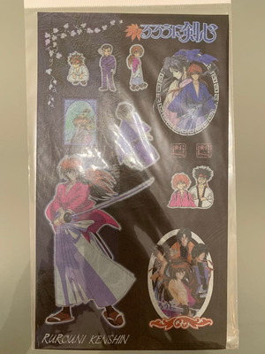 Rurouni Kenshin Stickers Set and Special Stand up Anime Manga new