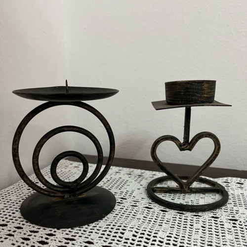 Candlesticks set of 3 pieces like new