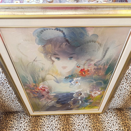 Oil painting by Fofi Mouratidou like new, romantic impressionism