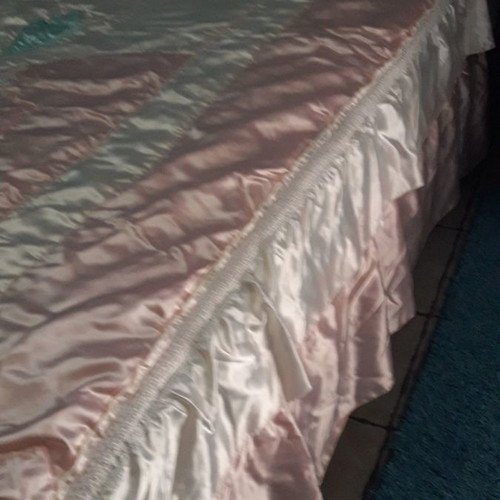 Kentia double quilt used with two cotton satin pillowcases