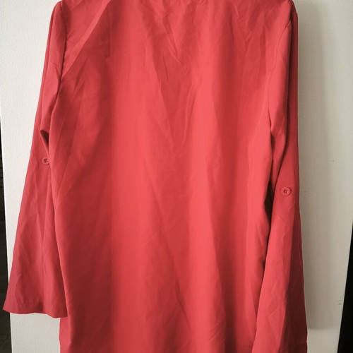 Red women's shirt with sequins new, adjustable sleeves