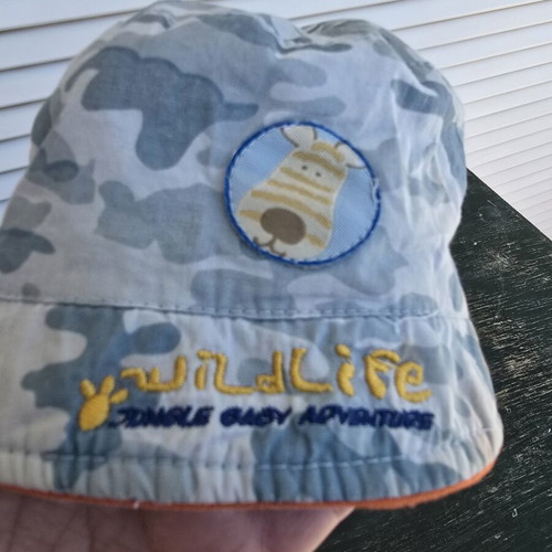 Children's hat small size, turquoise, 100% cotton