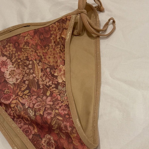 Vintage bikini bottom with gold details size M