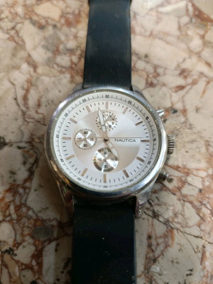 Nautica watch like new, men's, white