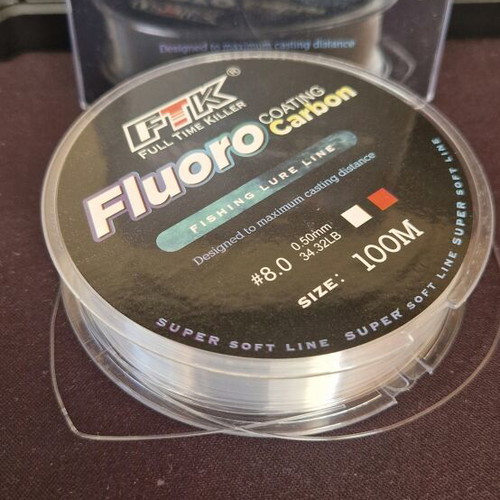 Fluorocarbon fishing line 100m 0.50mm new, 14.3kg strength