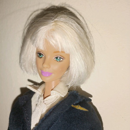 Barbie Pilot (1999) used with original jacket, pants, blouse, hat and suitcase