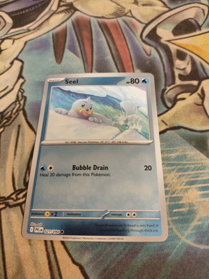 Seel Pokemon Card Reverse Holo Phantasmal Flames like new